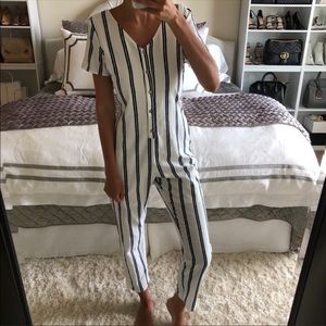 NEW WITH TAGS STRIPE JUMPSUIT